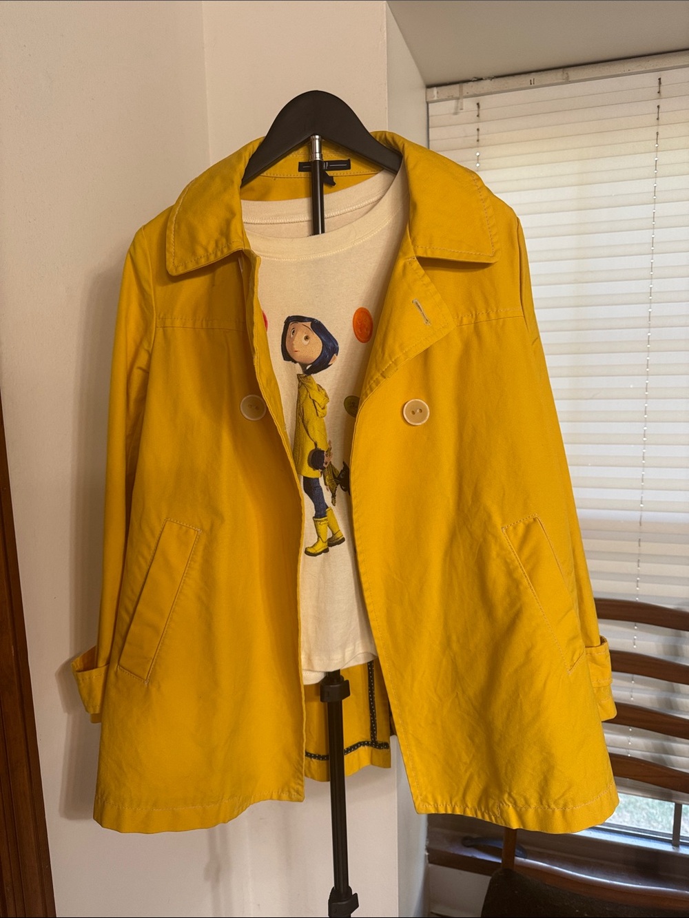 GAP Bright Yellow Women's Trench Coat
